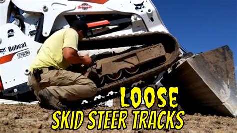 skid steer track adjustment|bobcat t650 skid steer tighten.